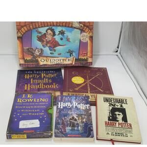 Vintage Harry Potter Books/Games, LOT OF 6, PRE-OWNED